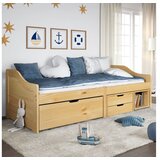 vidaXL Dnevni ležaj s 3 ladice IRUN 90x200 cm masivna borovina | shoptok.hr