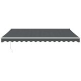 Tenda na uvlačenje antracit 4,5 x 3 m od tkanine i aluminija | shoptok.hr