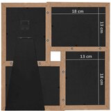 vidaXL Okvir za 4 fotografije (13 x 18 cm) svjetlosmeđi MDF Cijene