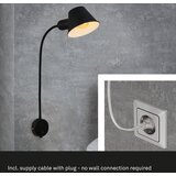 BRILONER 2089-015 - fleksibilna zidna lampa brello 1xE27/10W/230V crna | Eponuda.com