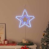 vidaXL Božična zvezda med 72 LED Hladno belo 51.5 x 50 x 0.65 cm elezo | Shoptok.si
