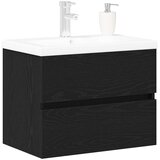  Kupaonski ormarić za sudoper Crni hrast 60 x 39 x 62 cm | shoptok.hr
