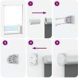 vidaXL Rolo zavjesa Blackout svijetlo siva 40x150 cm Širina tkanine | shoptok.hr