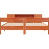 Krevet s regalom za knjige bez madraca 200x200 cm od borovine | shoptok.hr