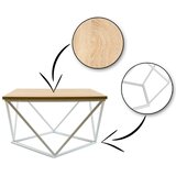  Konferencijski stočić CURVED 60x60 cm bela/bež | Eponuda.com