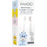innoGIO GIOGiraffe & GIORabbit Spare Heads Transparent zamjenske glave za zubnu četkicu za djecu GIOGiraffe & GIORabbit Sonic Toothbrush 2 kom Cijene