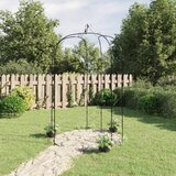vidaXL Vrtni obok črn &Oslash;180x255 cm jeklo cene