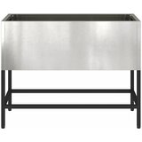  Povišeni Vrtni Planter Srebrno 60 x 26 x 45 cm Nehrđajući čelik | shoptok.hr