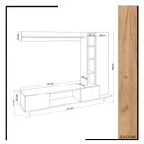Woody Fashion hanah home tv komoda rambuty Cene