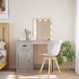 Toaletni stolić s LED svjetlima siva boja betona 90x42x132,5 cm | Eponuda.com