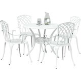  Vrtni set za objed 5 pcs Bijelo Aluminij | shoptok.hr