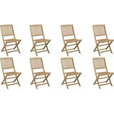  Sklopive vrtne stolice 8 kom 44x50x88 cm od drva bagrema | shoptok.hr