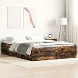  Okvir za krevet boja hrasta 120 x 190 cm mali bračni | shoptok.hr