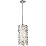 Elstead Lighting Elstead Lexi 1 lahka cilindrična stropna viseča svetilka, polirani nikelj, E27, (22097816) | Shoptok.si