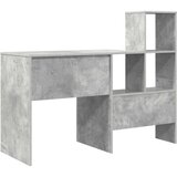 vidaXL Stol Beton siva 131.5 x 50 x 106.5 cm Konstruirano drvo | shoptok.hr