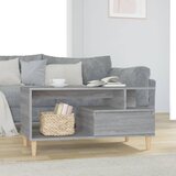 vidaXL Klubska mizica siva sonoma 90x49x45 cm inženirski les Cene