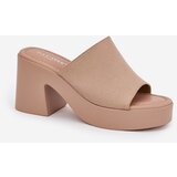 Boto Women's Sandals On Heels And Platform Khaki Omeisa | shoptok.hr