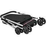  Sklopiva kolica za pse crna 100 x 49 x 96 cm od lanene tkanine | shoptok.hr
