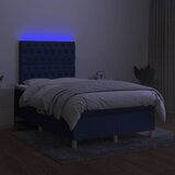 s oprugama i madracem LED plavi 120 x 190 cm od tkanine | shoptok.hr