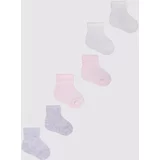 Yoclub Kids's Baby Girls' Turn Cuff Cotton Socks 3-Pack SKA-0009G-0000-002