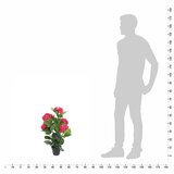  Umjetna Hortenzija s Posudom 60 cm Crvena | shoptok.hr
