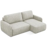 Makamii Krem sklopiva/s prostorom za odlaganje kutna garnitura od šenila (s desnim kutom/s ležaljkom) Lilo – | shoptok.hr