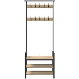 vidaXL Obešalnik za plašče s polico sonoma hrast 75 x 34 x 184 cm | Shoptok.si