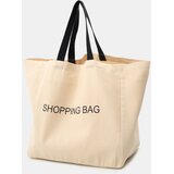 Sinsay Pamučna shopper torba s natpisom Slike