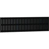  Zidno uzglavlje crni 204x3x60 cm od masivne borovine | shoptok.hr