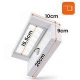  LED spoljašnje zidno svetlo sa senzorom LED/25W/230V IP54 bela | Eponuda.com