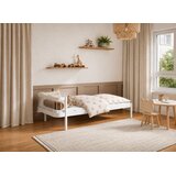 Molarem Home Drveni dječji krevet LOVE - bijeli - 200x90 cm - s madracem PE pjena 8 cm | shoptok.hr