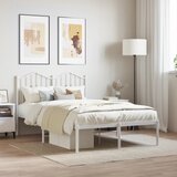 vidaXL Metalni okvir za krevet s uzglavljem bijeli 120x200 cm | shoptok.hr