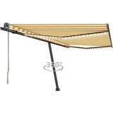  Automatska tenda sa senzorom LED 450 x 350 cm žuto-bijela Cijene