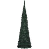  Božićno drvce with LED String Lights Zelena 150 x 150 cm PVC | shoptok.hr