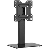 Stolni stalak za TV 23"-43", kaljeno staklo, zakretanje ±90°, 40 kg - SUPSTV019