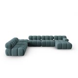 Micadoni Home modrozelena žametna sedežna garnitura 379 cm bellis – | Shoptok.si