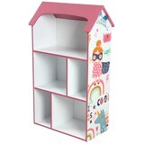 Ginger Home dječja polica kućica Super Girl, ružičasta za spremanje igračaka i knjiga | shoptok.hr