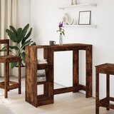  Barski stol s policom boja hrasta 124x46x103,5 cm drveni | Eponuda.com