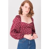 By Sally Blouse-15814-burgundy | Shoptok.si