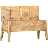 vidaXL Škatla za shranjevanje 99x35x48 trden mangov les | Shoptok.si