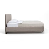 Bonami Selection Smeđe-sivi tapecirani bračni krevet s podnicom 180x200 cm Noira Slim – | shoptok.hr