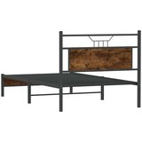 vidaXL Posteljni okvir brez vzmetnice hrast 100x200 cm inženirski les | Shoptok.si
