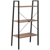  Samostojeće police s 3 razine tamnosmeđe i crne 56x35x108 cm | shoptok.hr