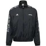 ADIDAS SPORTSWEAR Športna jakna 'TIRO' temno siva / neonsko roza / črna / bela