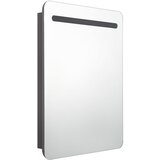  LED kupaonski ormarić s ogledalom sivi 60 x 11 x 80 cm | shoptok.hr
