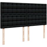 Krevet s oprugama i madracem crni 200x200 cm od tkanine | shoptok.hr