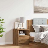 vidaXL Noćni ormarić Artisan hrast 40x40x50 cm izrađeno drvo | shoptok.hr