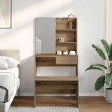 vidaXL Garnitura toaletne mize artisan hrast inženirski les | Shoptok.si