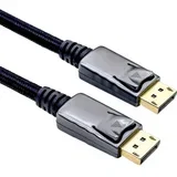 DisplayPort priključni kabel 3.00 m 11.04.5882 sa zaštitom crna [1x muški konektor displayport - 1x muški konekto