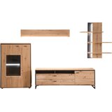 Livetastic DNEVNI REGAL, antracit, barve hrasta | Shoptok.si
